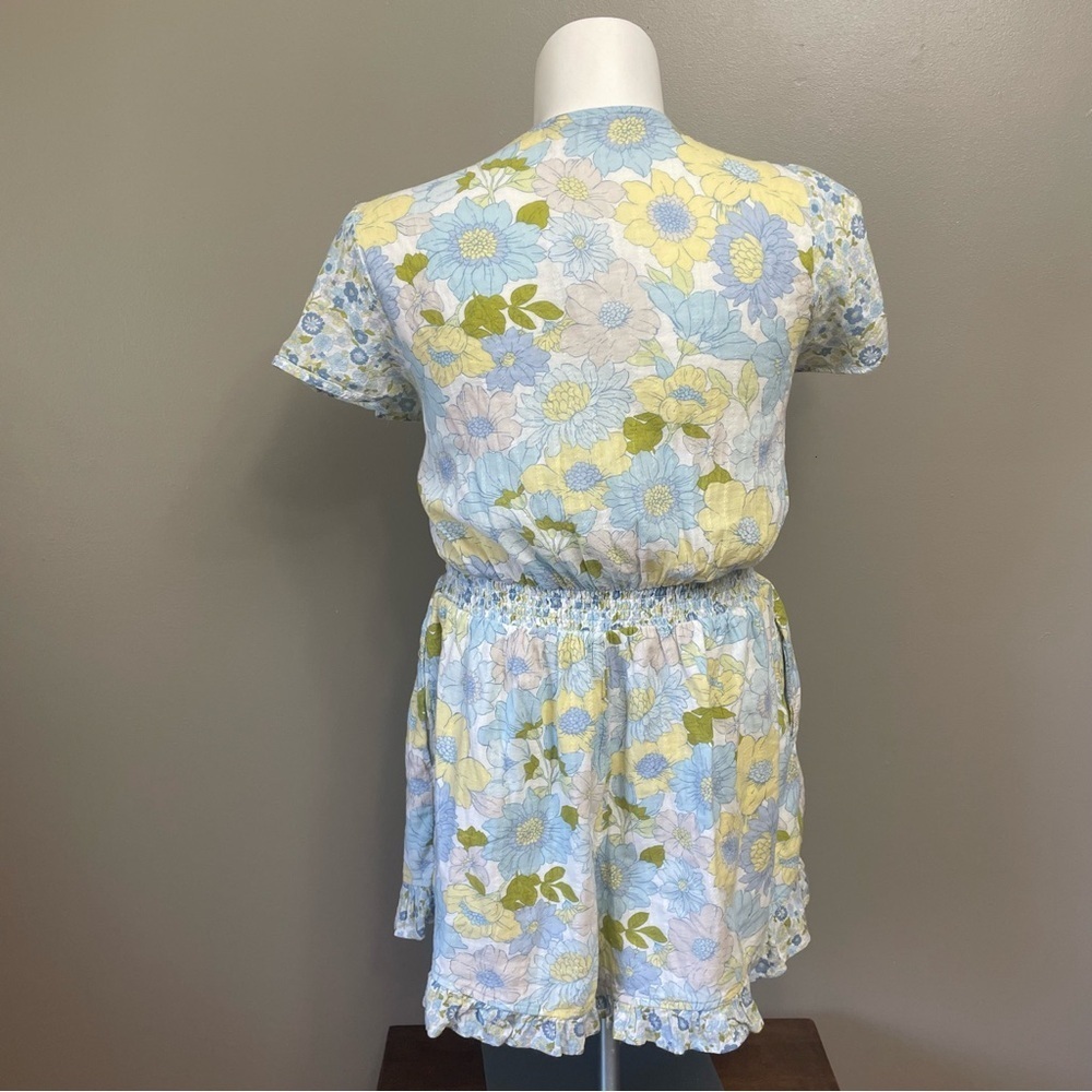 American Eagle Large Tall Floral Cut-Out Tie-Front Romper Beach summer - Picture 5 of 14